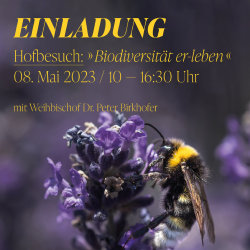 Hofbesuch: "Biodiversität er-leben" mit Weihbischof Dr. Peter Birkhofer
