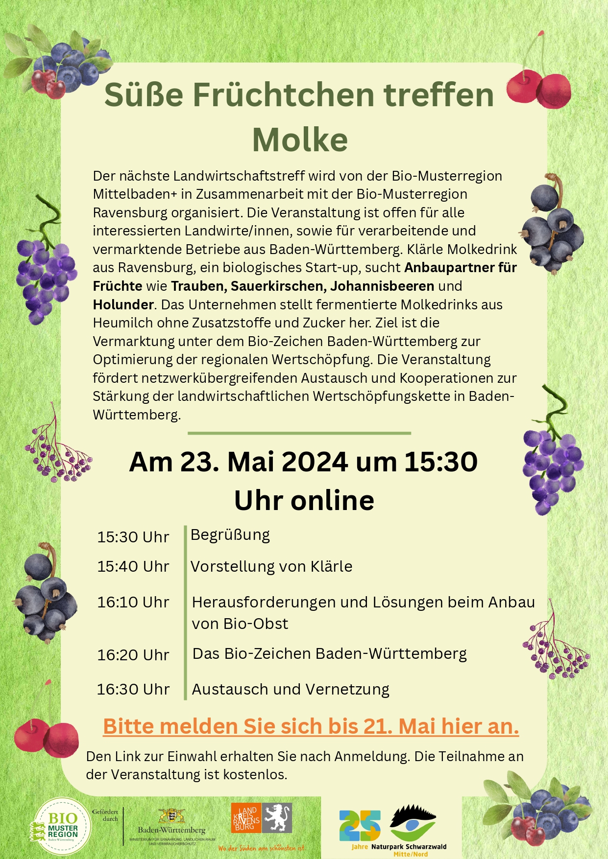 Süße Früchtchen treffen Molke