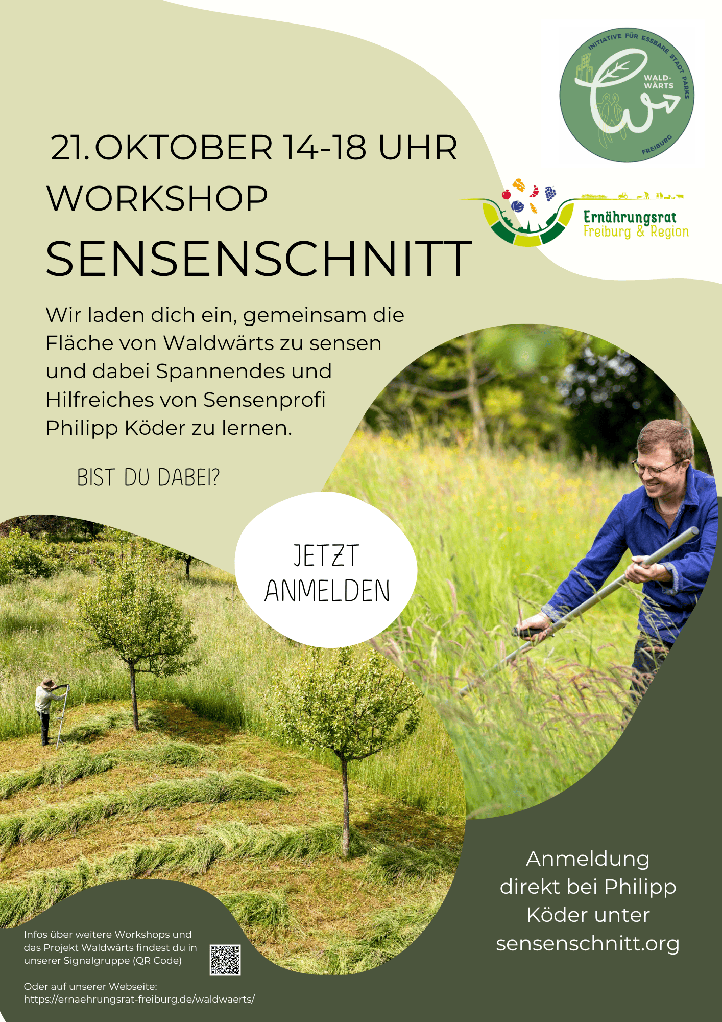 Waldwärts Workshop Sensenschnitt